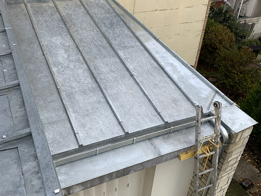 renovation de toiture en zinc à Bondy en Seine Saint Denis 93